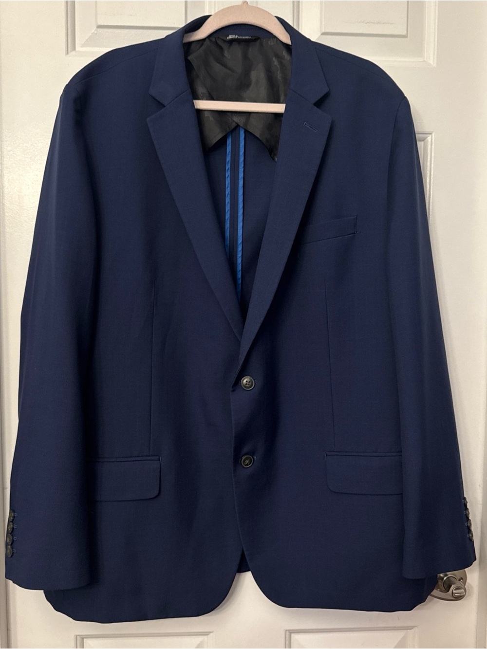 Haggar Smart Wash Repreve Navy Performance Tech Blazer Tailored Fit 50 R/R/R